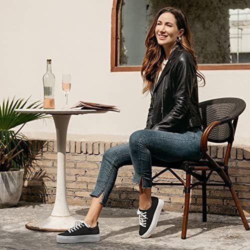 JABASIC Women Lace Up Platform Sneakers Comfortable Casual Fashion Sneaker Walki... - Image 3