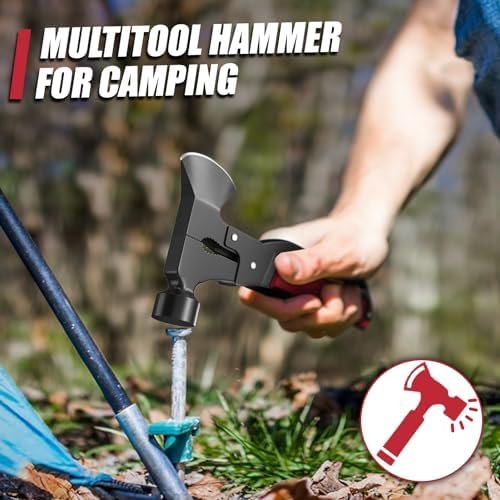 15 in 1 Multitool Axe Hatchet, Gifts for Men, Camping Accessories Survival Gear,... - Image 6