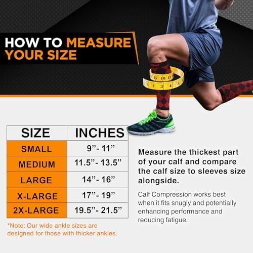 Doc Miller Compression Calf Sleeve for Men & Women, 20-30mmHg Support for Runnin... - Image 4