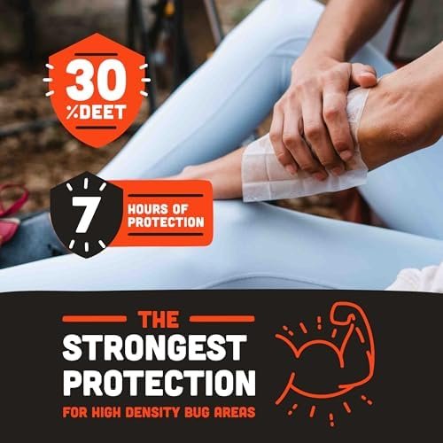 Ben's Tick & Insect Repellent Wipes - Travel Wipes with 30% DEET for Mosquitoes,... - Image 4