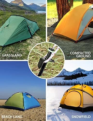 Sahara Sailor Tent Stakes, 8PCS Metal Camping Stakes Heavy Duty Tent Stakes with... - Image 7