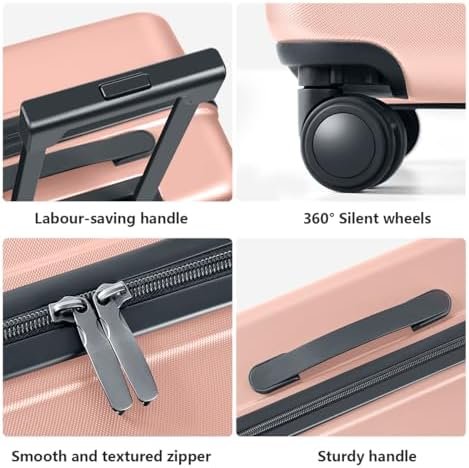 AnyZip Luggage Set 2 Piece Suitcase Set Carry On with Pocket Compartment ABS+PC ... - Image 8