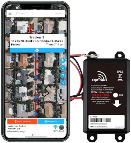 Optimus Wired GPS Tracker for Vehicles - Easy Installation on Car's Battery - Lo... - Image 2