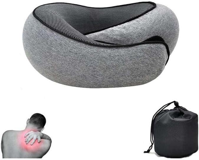 Travel Pillow, Memory Foam Travel Pillow, U-Shaped Pillow for Airplanes, Car, Of... - Image 7