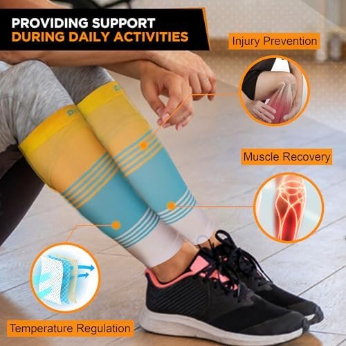 Doc Miller Compression Calf Sleeve for Men & Women, Medical Grade, 20-30mmHg Gra... - Image 5