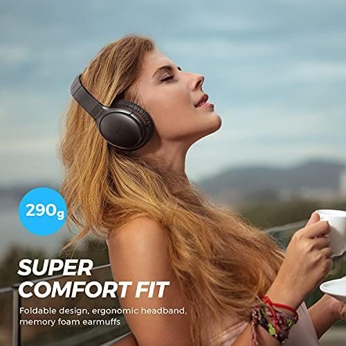 SoundPEATS A6 Hybrid Active Noise Cancelling Headphones, Bluetooth Over Ear Head... - Image 8