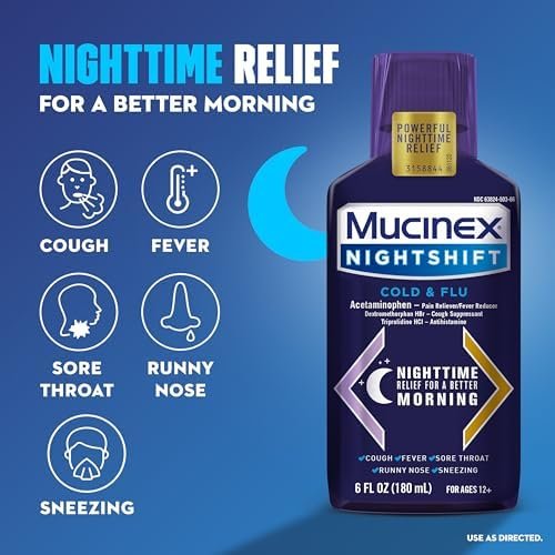 Mucinex Fast-Max & NightShift Combo Pack - Max Strength Cough & Cold Medicines F... - Image 5