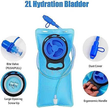 Zavothy Hydration Backpack with 2L Hydration Bladder Water Backpack for Hiking H... - Image 7
