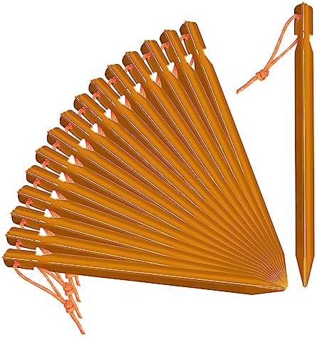 Grassman 16 Pack Tent Stakes, 7075 Aluminium Tent pegs, Heavy Duty Lightweight G... - Image 2