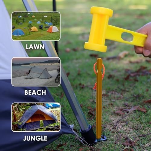Grassman 16 Pack Tent Stakes, 7075 Aluminium Tent pegs, Heavy Duty Lightweight G... - Image 5