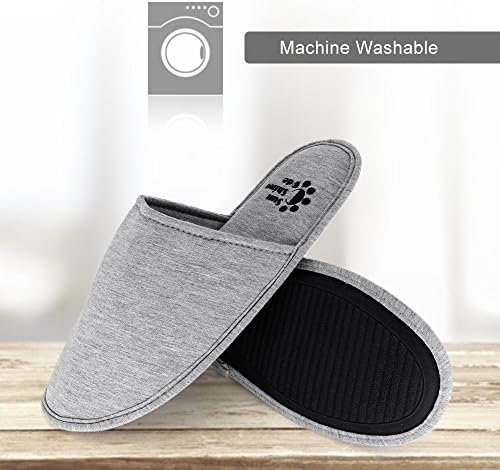 Sunshine Code Women's Memory Foam Cotton Washable Slippers with Matching Travel ... - Image 7