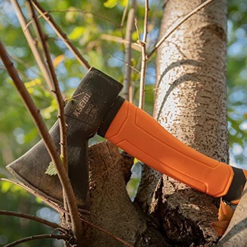 KSEIBI Wood Axe, Small Outdoor Camp Hatchet for Splitting and Kindling Wood, For... - Image 8