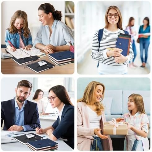 Koogel Leather Journal Notebook, A5 Hardcover Journal 200 Pages Ruled Notebook D... - Image 7