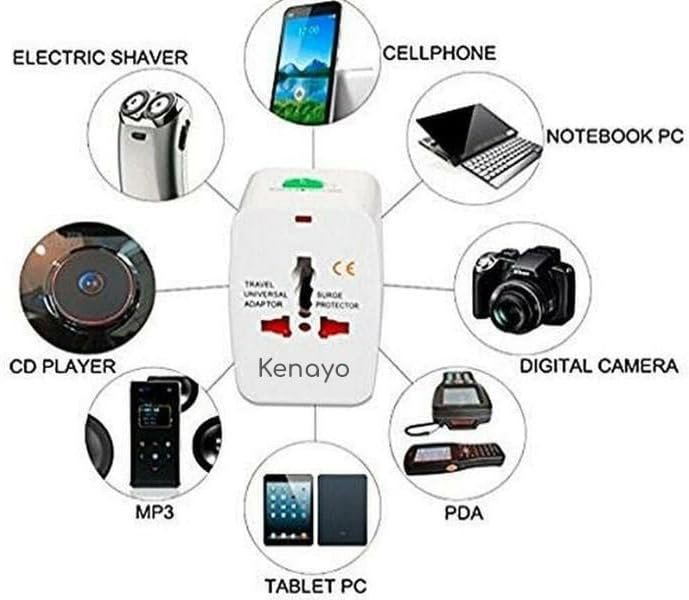 Worldwide Universal Power Adapter, All-in-One International Travel Plug Converte... - Image 4