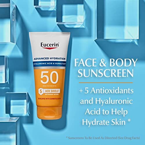 Eucerin Sun Advanced Hydration SPF 50 Sunscreen Lotion, 5 Fl Oz Tube - Image 3