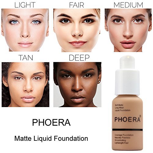 BestLand 2Pack PHOERA Foundation Full Coverage Liquid Foundation Cream - Long-la... - Image 5