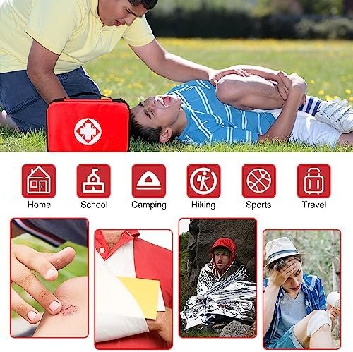 Travel-First Aid-Kit Car-Home 300PCS Survival-Kit Outdoor-Adventure - Small Port... - Image 4