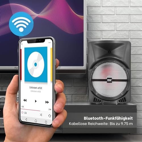 Pyle Wireless Portable PA Speaker System -1200W High Powered Bluetooth Compatibl... - Image 7