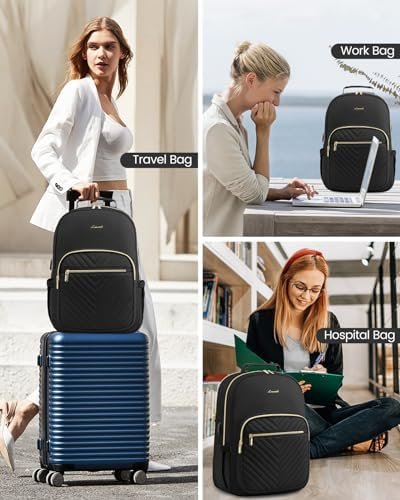 LOVEVOOK Laptop Backpack Purse for Women, Work Travel Computer Bags, College Sch... - Image 7