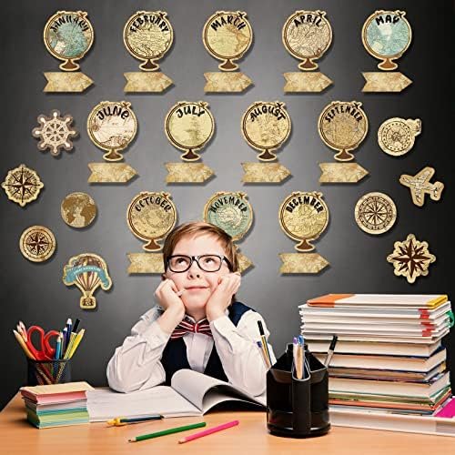 Travel The Map Bulletin Board Set Globes Happy Birthday Bulletin Board Decor Tra... - Image 6