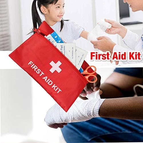 12 Pack Small First Aid Kit Bag Empty, First Aid Bag Pouch Bag for Home Office C... - Image 4