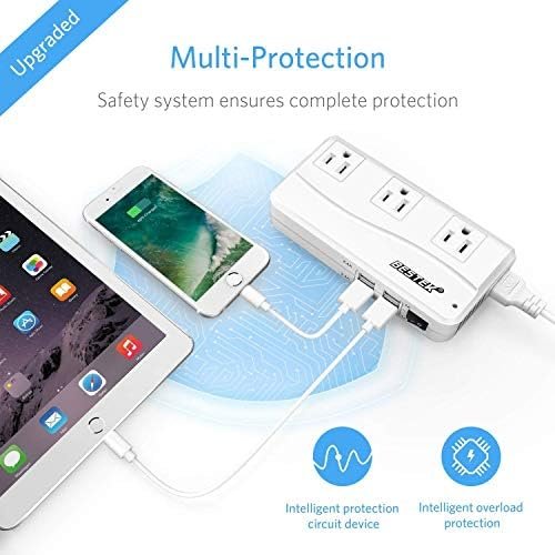 BESTEK Universal Travel Adapter 220V to 110V Voltage Converter with 6A 4-Port US... - Image 8
