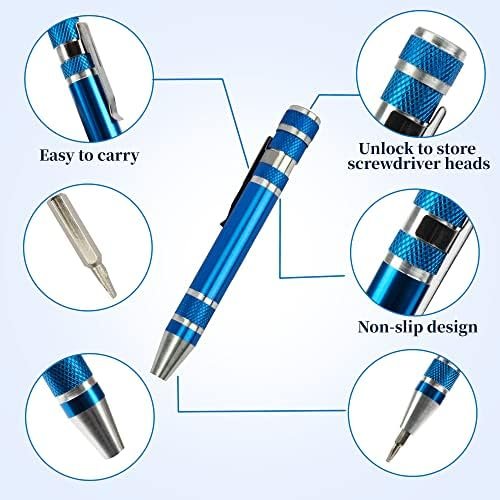 SWATOM 8 in 1 Mini Screwdriver Set Small Screwdrivers Pen Magnetic Repair Tools ... - Image 4