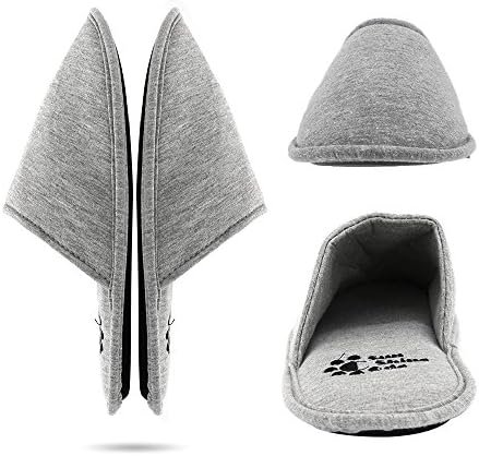 Sunshine Code Women's Memory Foam Cotton Washable Slippers with Matching Travel ... - Image 3