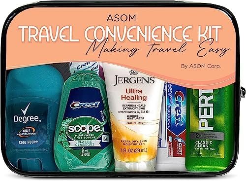Asom Toiletry Travel Convenience Kit - Prefilled Personal Care Toiletries TSA Ap... - Image 3