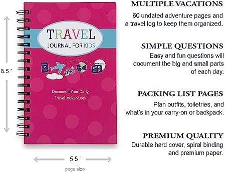 Travel Journal for Kids- Fun and Easy Way to Document Several Vacations in One J... - Image 4