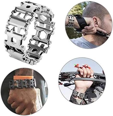 29 in 1 Multi Tool Bracelet Tread Bracelet Multifunction Tool Outdoor Bolt Drive... - Image 5