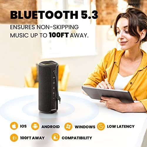 MIATONE Bluetooth Speakers 36W Portable Speaker with Stereo Sound Bass, Bluetoot... - Image 6