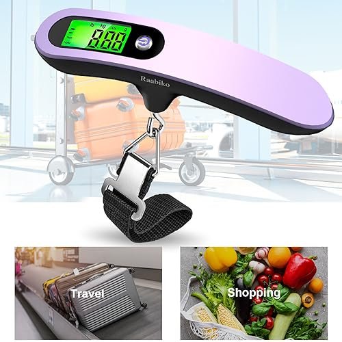 Digital Luggage Scale (2 Pack), Digital Handheld Luggage Scale with 110lbs Capac... - Image 4