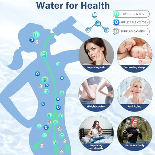 Hydrogen Water Bottle 13.5 OZ (400ml) Portable Hydrogen Water Ionizer Machine wi... - Image 10