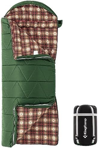 KingCamp Sleeping Bags, Big and Tall Flannel Sleeping Bag for Adults, Lightweigh... - Image 2
