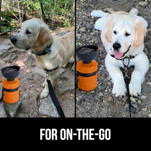 Gorilla Grip No Spill Portable Dog Water Bottle with Built in Bowl, Food Grade S... - Image 9