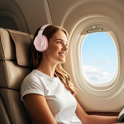 Active Noise Cancelling Headphones Bluetooth Over Ear, 50 Hours Playtime, Blueto... - Image 8