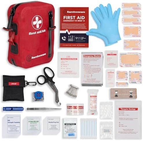 Surviveware Waterproof First Aid Kit - Survival Emergency Preparedness for Trave... - Image 3