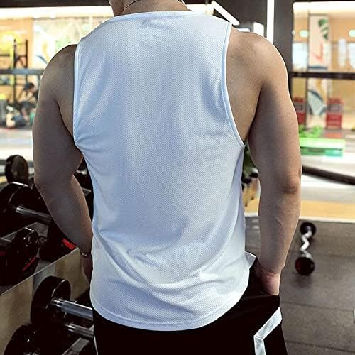Men's Tank Tops 3 Pack Sleeveless Workout Mesh Material Quick Dry Athletic Runni... - Image 6