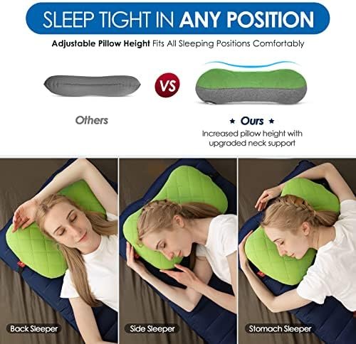 Hikenture Camping Pillow with Removable Cover - Ultralight Inflatable Pillow for... - Image 3