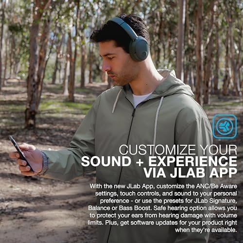 JLab JBuds Lux ANC Wireless Headphones, Sage, Hybrid Active Noise Cancelling, Cu... - Image 6