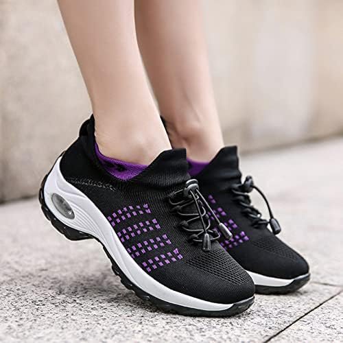 Padgene Women Walking Shoes Sock Sneakers Slip-On Breathable Mesh Trainers Women... - Image 8