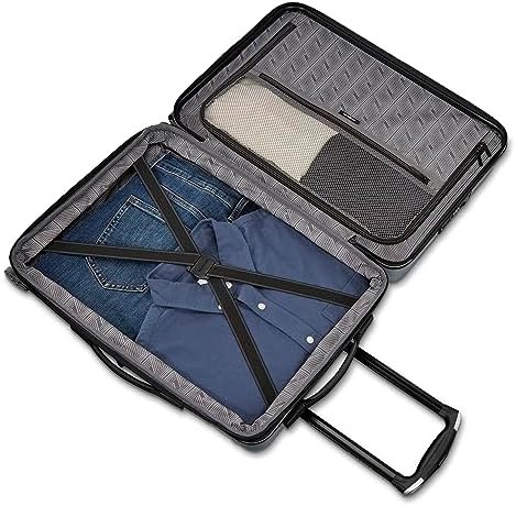Samsonite Omni 2 Hardside Expandable Luggage with Spinner Wheels, Black, Pro Car... - Image 4