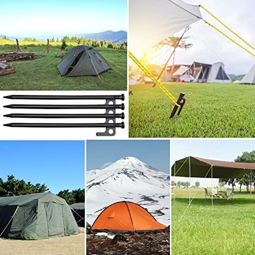 8/16/32 Pack Tent Stakes, 8/12/16in Heavy Duty Tent Stakes with Storage Bag, For... - Image 8