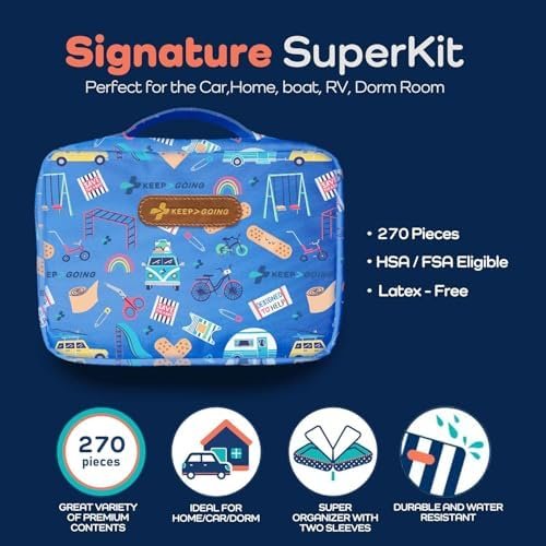 KeepGoing Large Home First Aid Kit for Kids – 270 Pc. First Aid Kit for Car, Hom... - Image 3