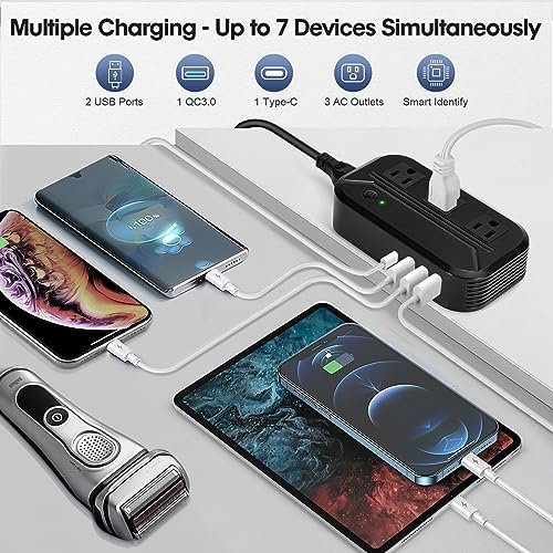 Voltage Converter 2300W Power Step Down 220V to 110V Universal Travel Adapter Po... - Image 4