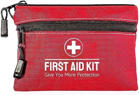 100 Pices Survival First Aid Kit Pocket Sized Pouch, Lightweight & Compact with ... - Image 2
