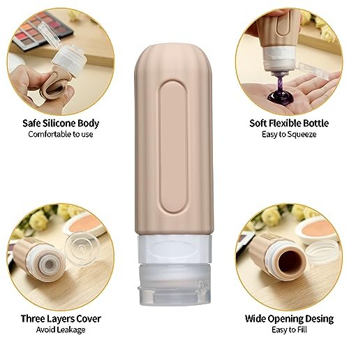16 Pack Travel Bottles Set for Toiletries, Leakproof Travel Containers for Toile... - Image 3