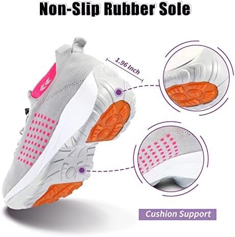 STUNAHOME Orthopedic Sneakers Breathable Women Walking Shoes Slip on Trainers Wo... - Image 4