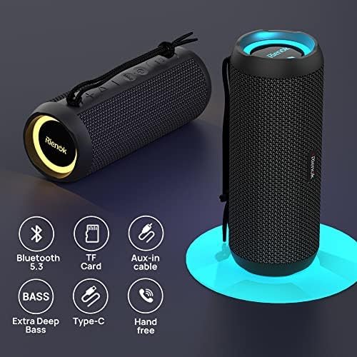 RIENOK Portable Bluetooth Speaker 30W Dual Pairing True Wireless Stereo HD Sound... - Image 5